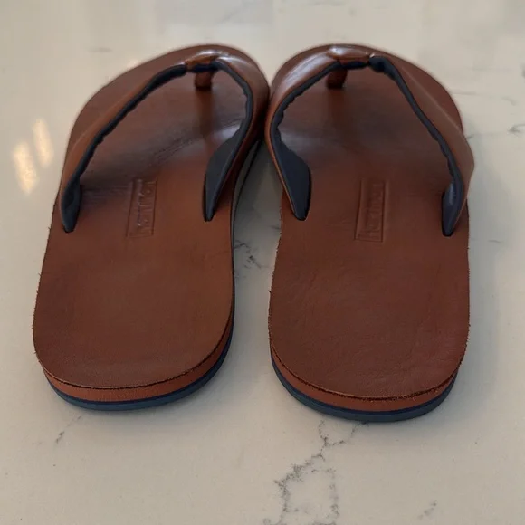 Hari Mari Clipper Tan Men’s Flip Flops US Size 11 EUR 44 New - Picture 11 of 12